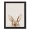 Peeking Bunny 11" x 14" Black Floating Framed Canvas